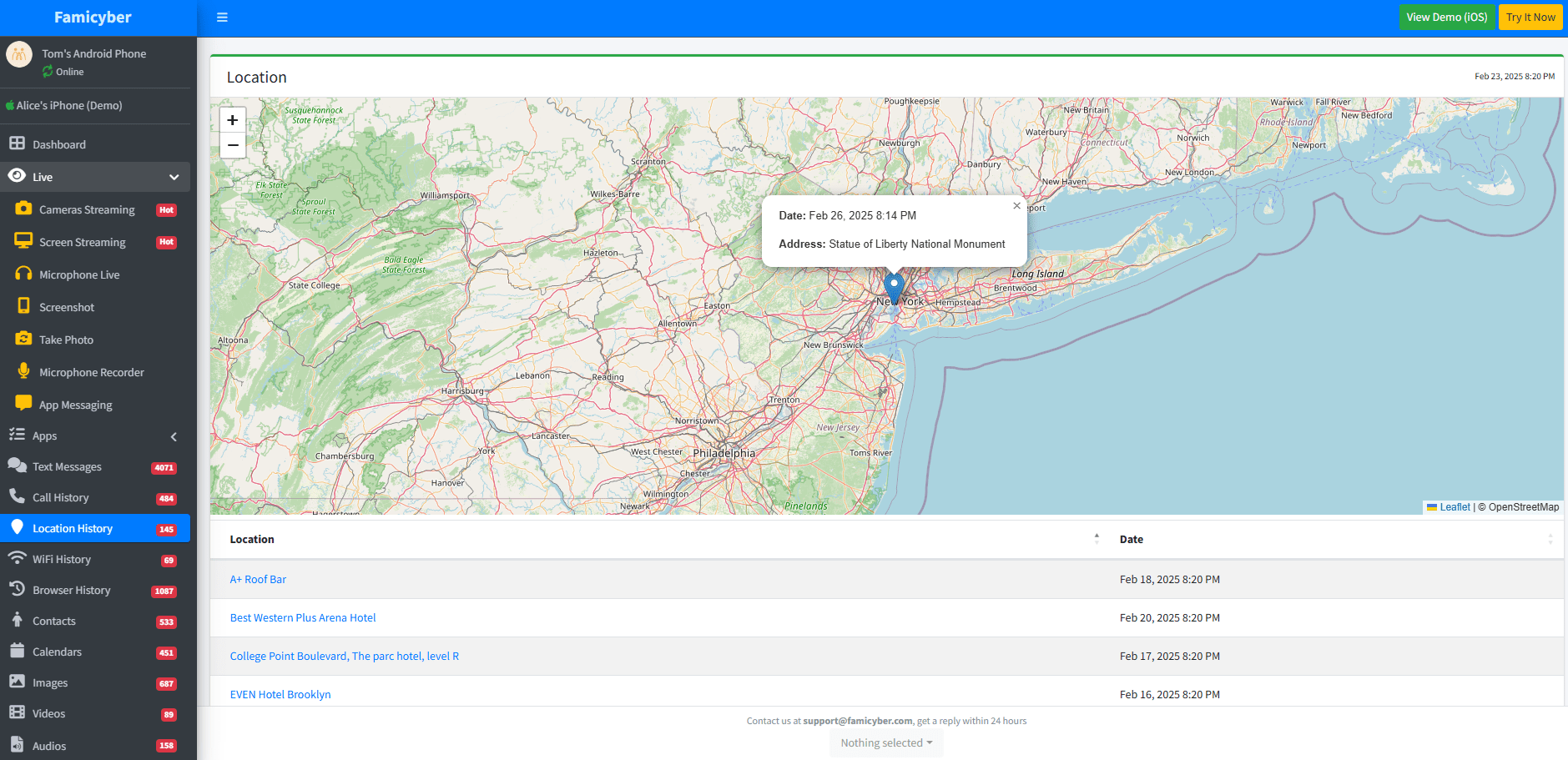 phone-location-tracking-in-famicyber-demo