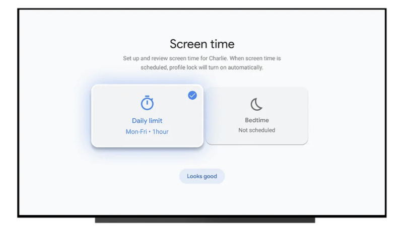 Google TV parental control