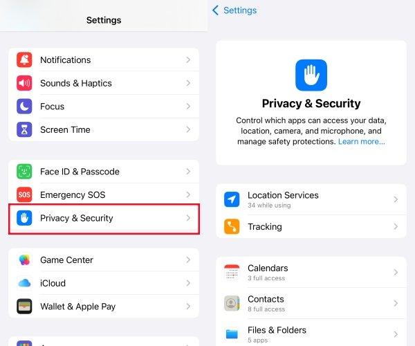 rechercher les applications cachées