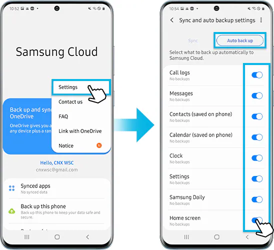 view Samsung text messages from another phone