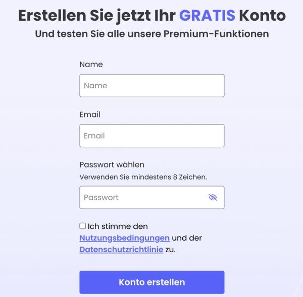Qustodio-Konto erstellen