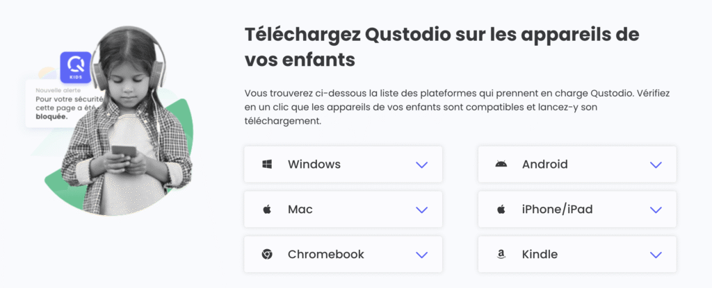 Téléchargez Qustodio sur les appareils des enfants