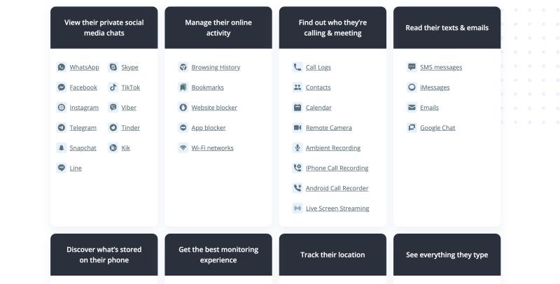 mSpy features