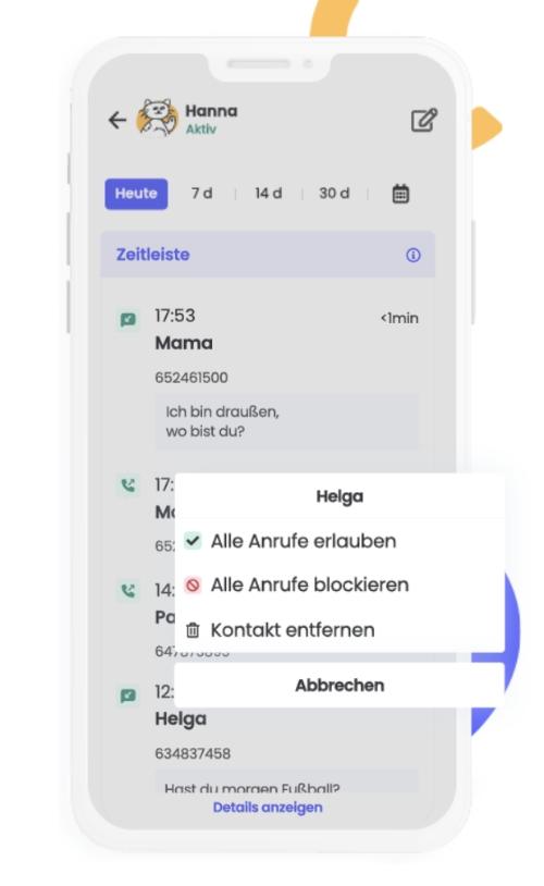 Qustodio Anruf- und SMS-Tracking