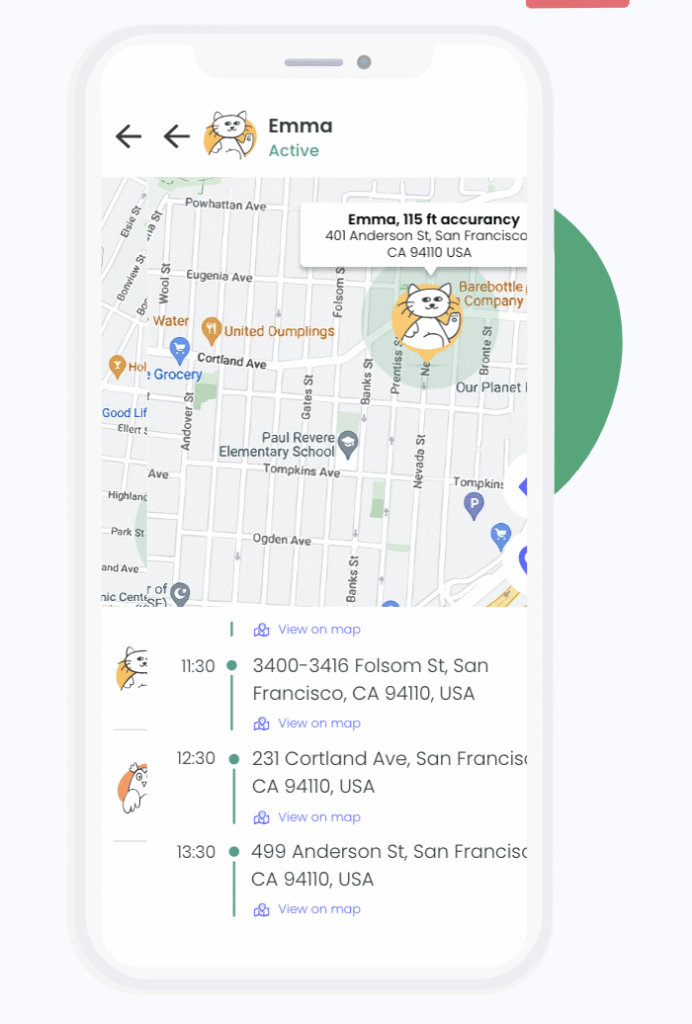 Qustodio location updates