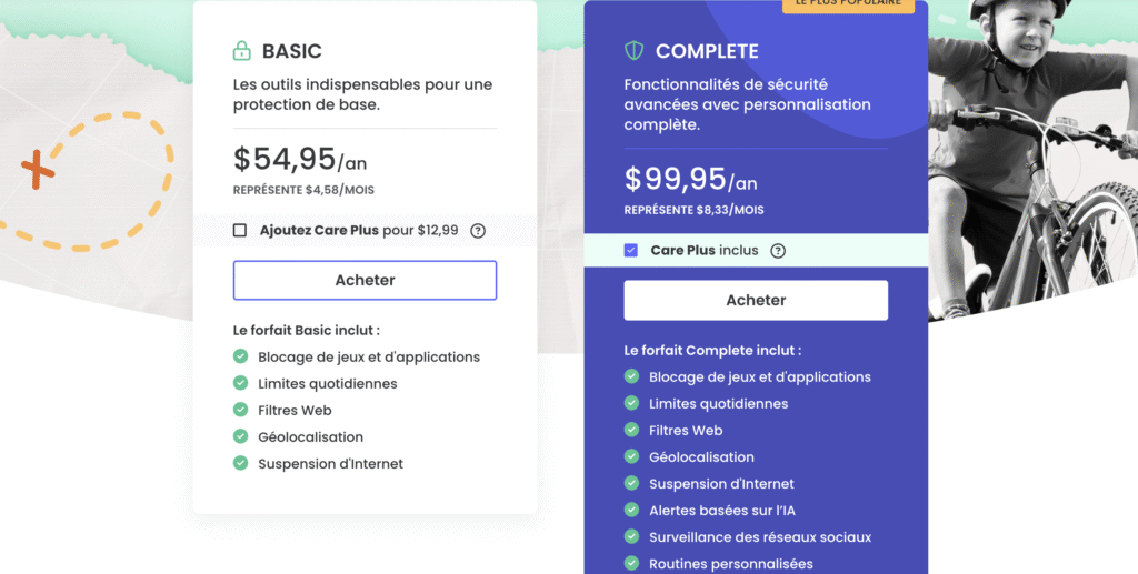 Tarifs de Qustodio