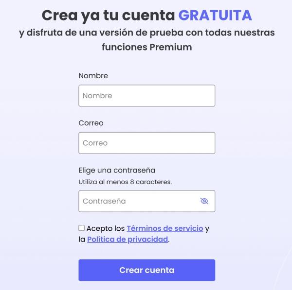 crear una cuenta de Qustodio