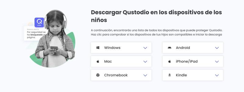 Descargar Qustodio en dispositivos infantiles