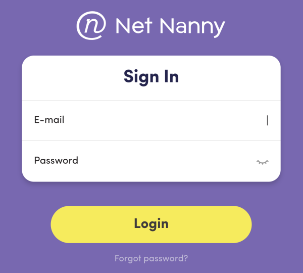 sign in Net Nanny