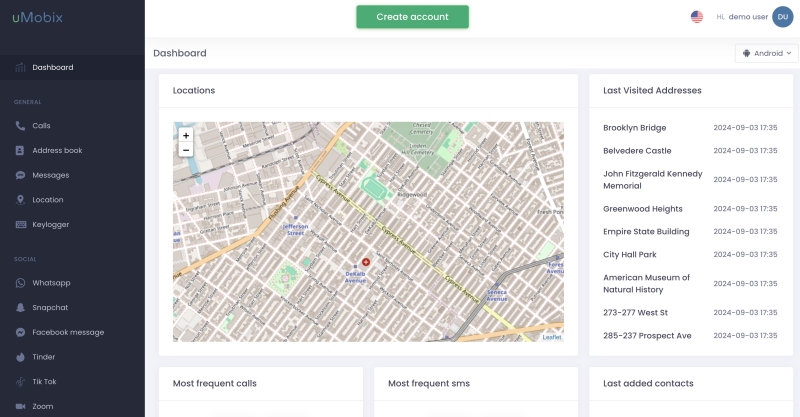 uMobix Dashboard