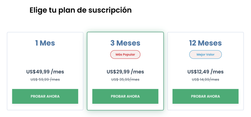 Planes de precios de uMobix